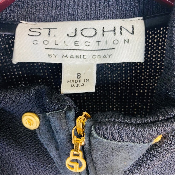 St John Santana Knit Cardigan Jacket Blazer - Picture 6 of 6